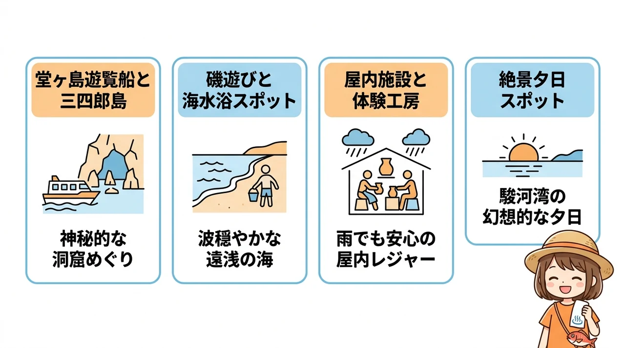 西伊豆で家族みんなが楽しめる周辺観光とモデルコース