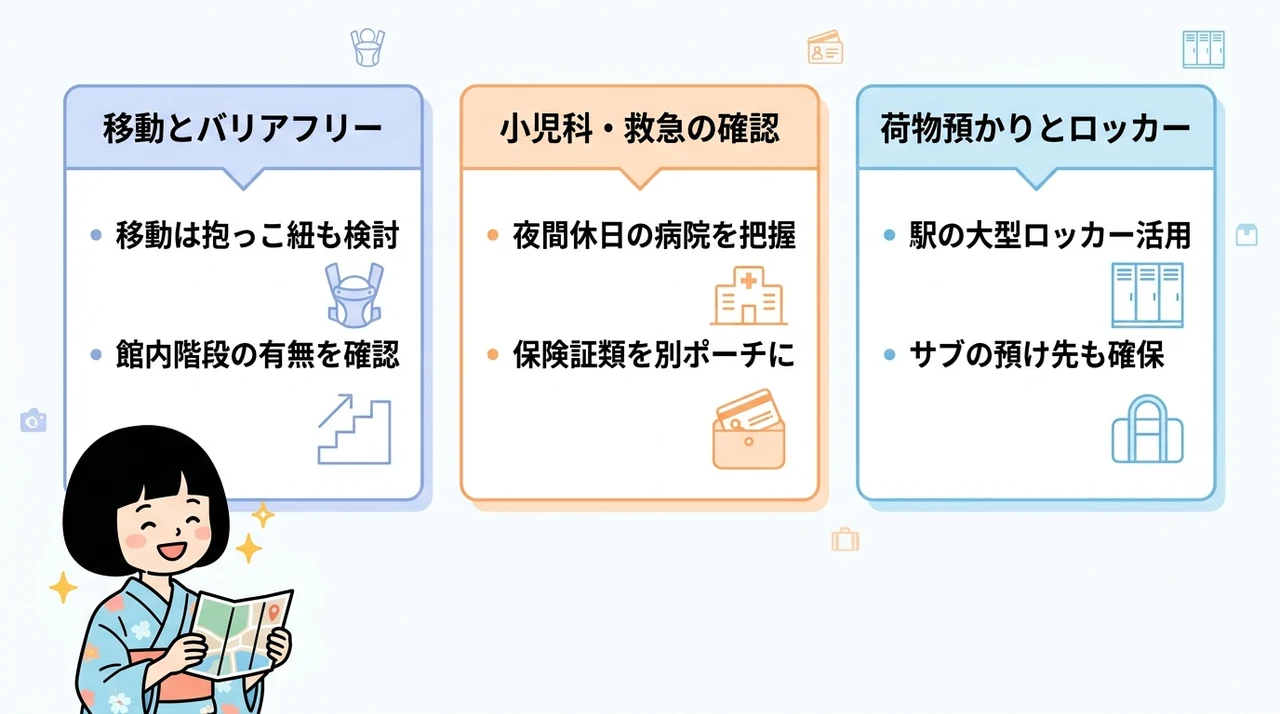 子連れ旅行の不安を解消する周辺情報と緊急時サポート