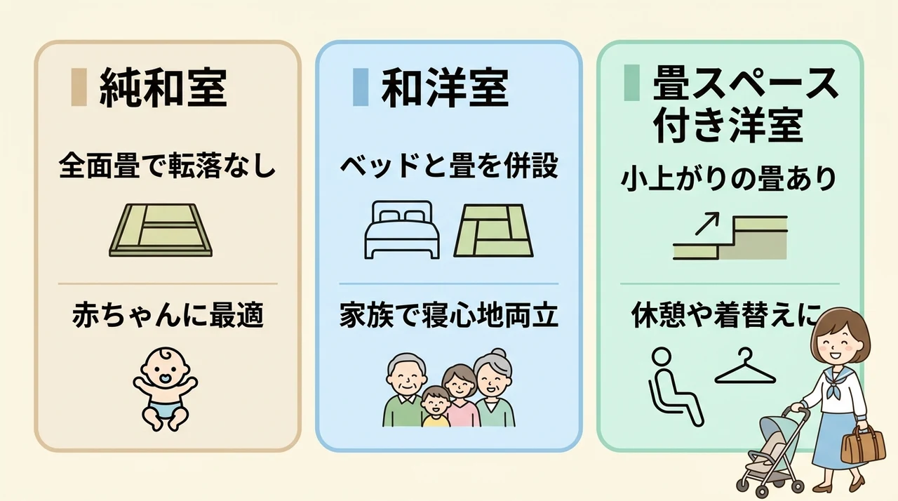 和室・和洋室・畳スペースの違いと選び方