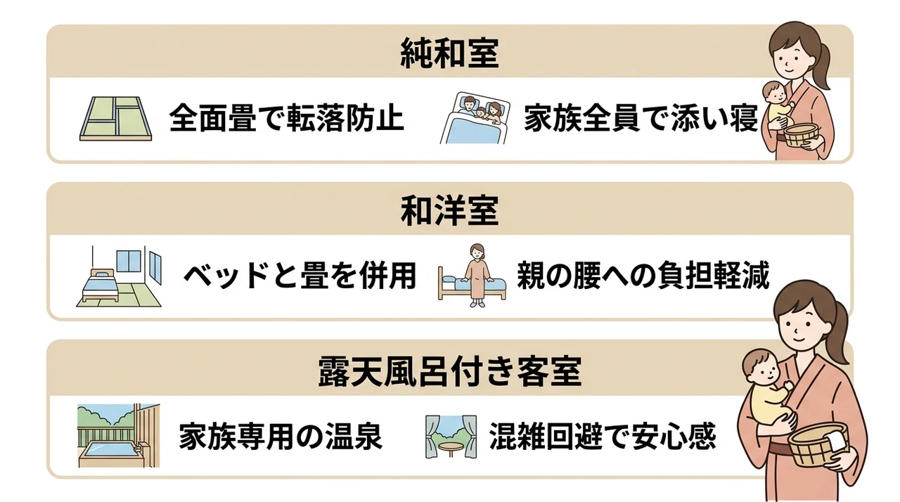 湯河原で子連れ旅行を成功させる客室タイプの選び方