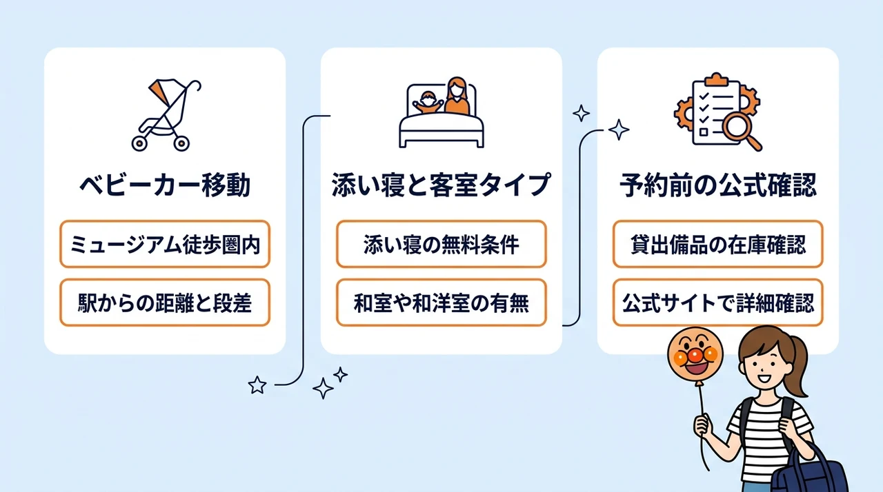 横浜アンパンマンこどもミュージアム周辺の子連れホテル選びで失敗しない3つのポイント