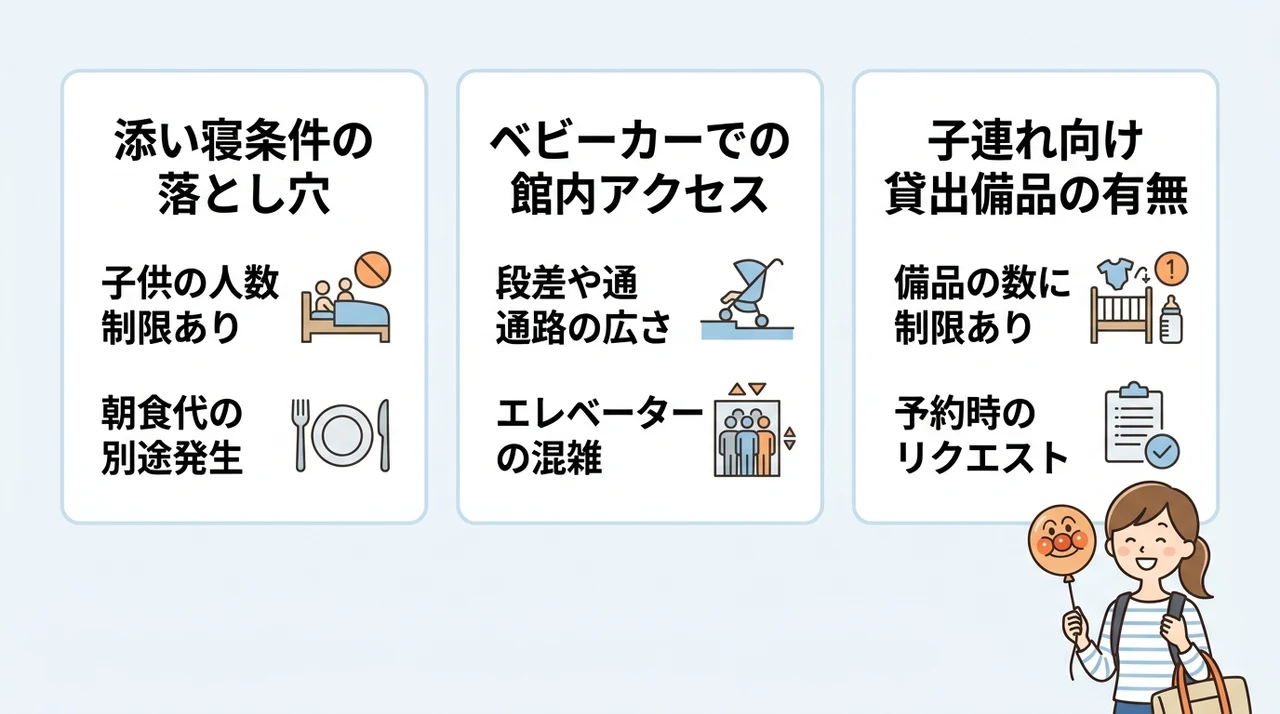 ホテル選びでありがちな失敗例と事前に確認すべき設備リスト