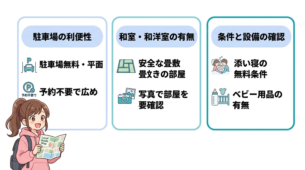 さがみ湖MORI MORI周辺で子連れ宿を選ぶ3つのポイント