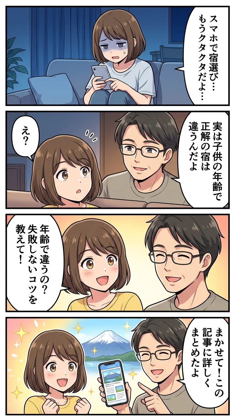 河口湖 子連れ 宿