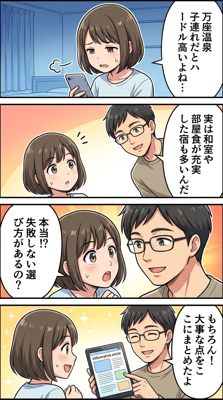 万座温泉 子連れ 宿